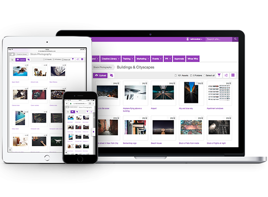 Brandworkz digital asset management on Apple devices