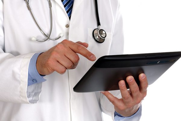 Doctor-with-a-tablet