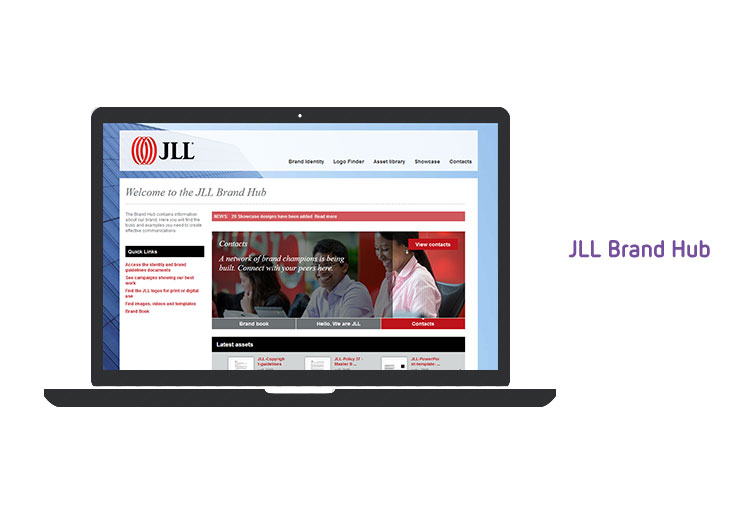 JLL brand hub DAM implementation