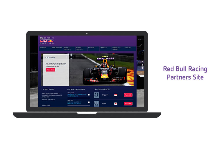 Red Bull Racing partners site uses DAM software