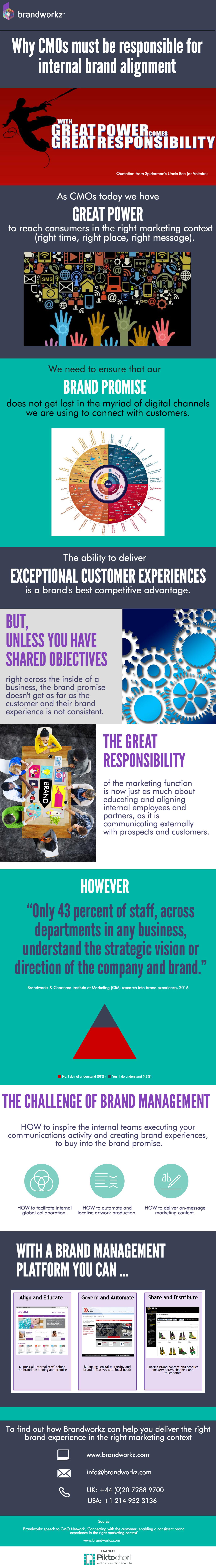 Infographic why cmos must be responsible for internal brand alignment