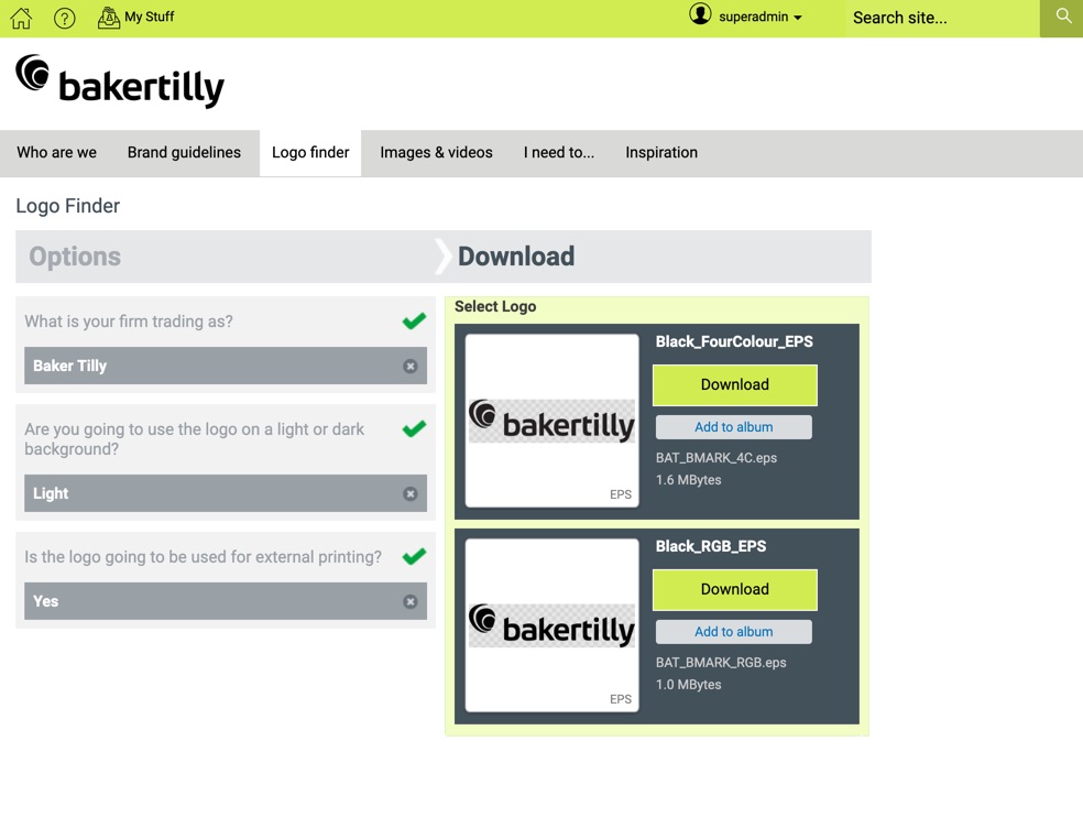 Baker Tilly Logo Finder