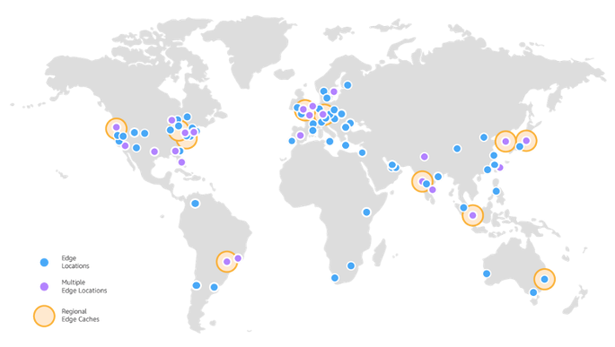 AWS world maps